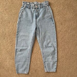zara paperbag jeans